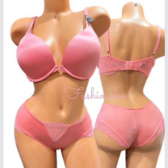 Victorias Secret Set Very Sexy Bombshell Add-2-Cups Push Up bra & Cheeky 36C / L - Picture 2 of 5